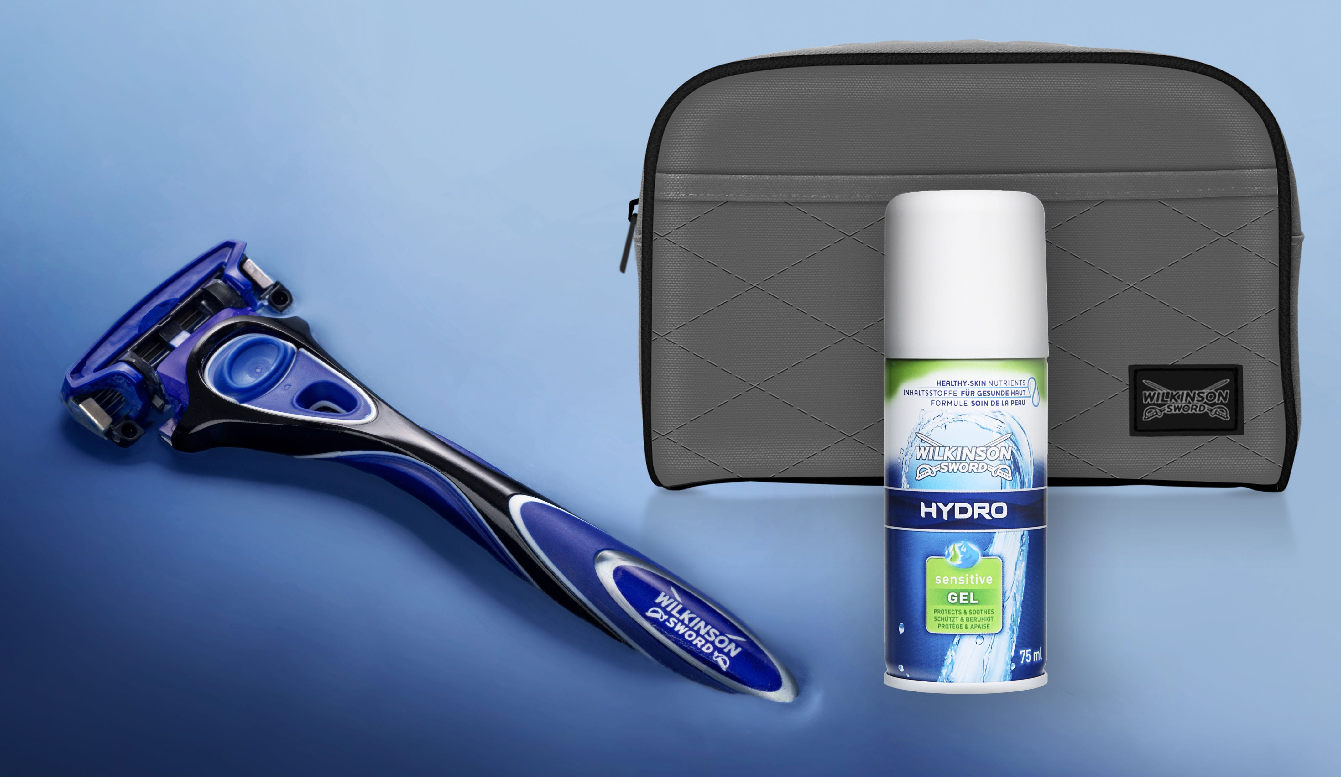 Hydro 5 startpakke + en praktisk toilettaske Hydro 5 startpakke + en praktisk toilettaske